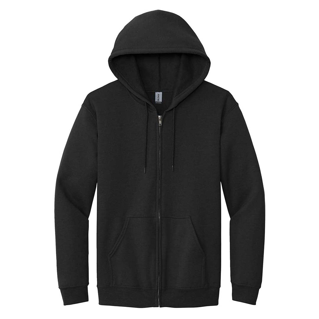 Gildan Heavy Blend Full Zip Hoodie Black – Jersey Factory USD