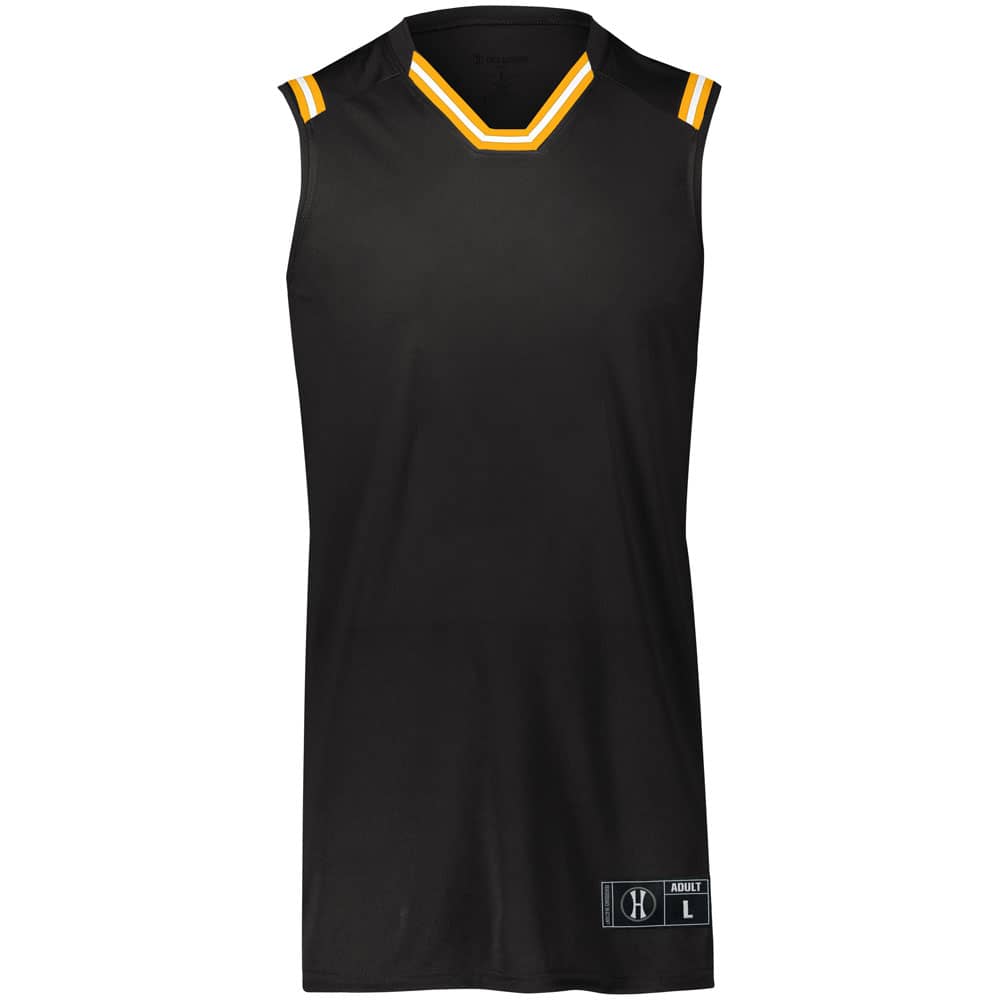 Retro Black/Gold/White Basketball Jersey – Jersey Factory USD