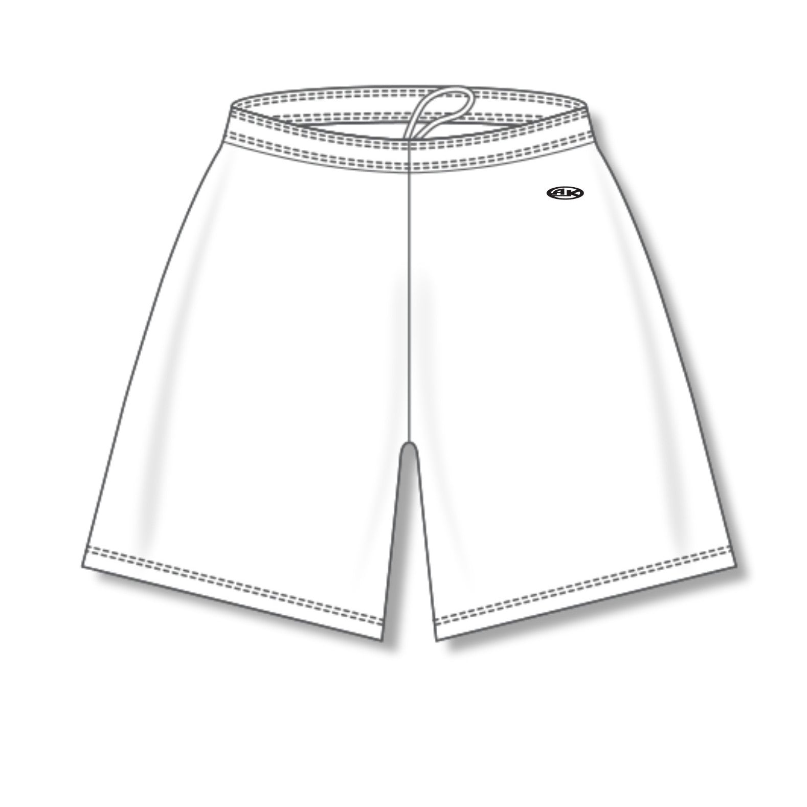 Solid Dry Flex White Basketball Shorts JerseyFactory