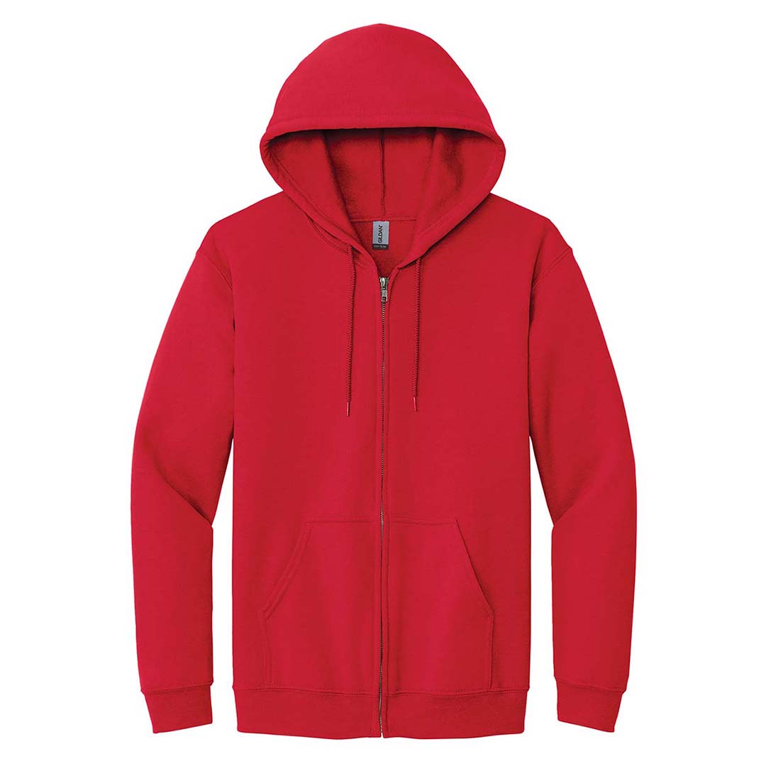 Gildan Heavy Blend Full Zip Hoodie Red – Jersey Factory USD