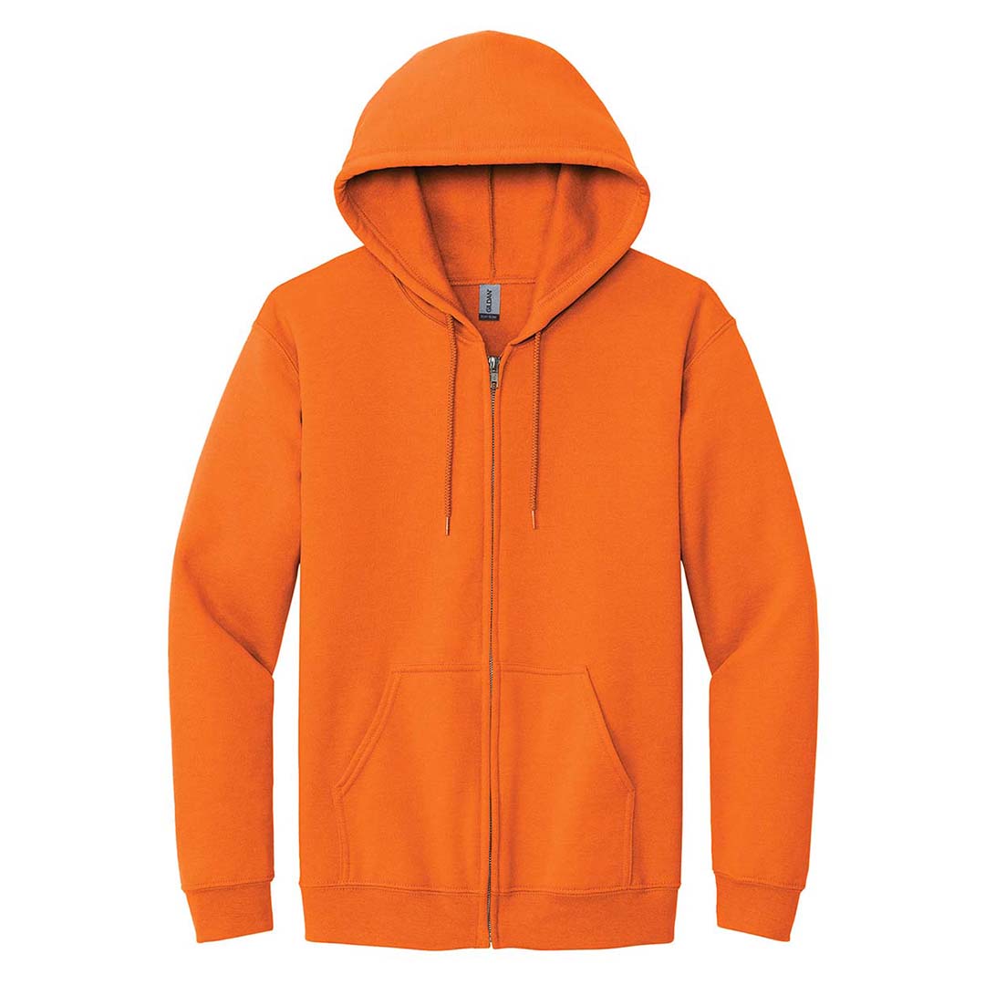 Gildan Heavy Blend Full Zip Hoodie Orange