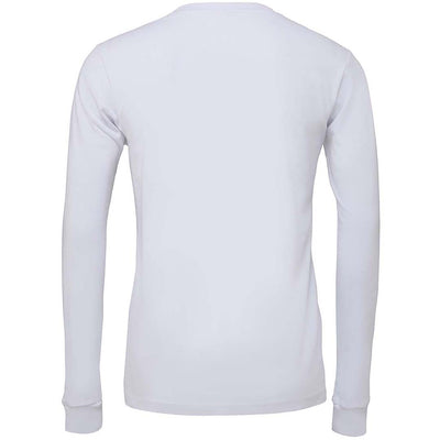 Bella + Canvas Unisex Jersey Long-Sleeve White T-Shirt