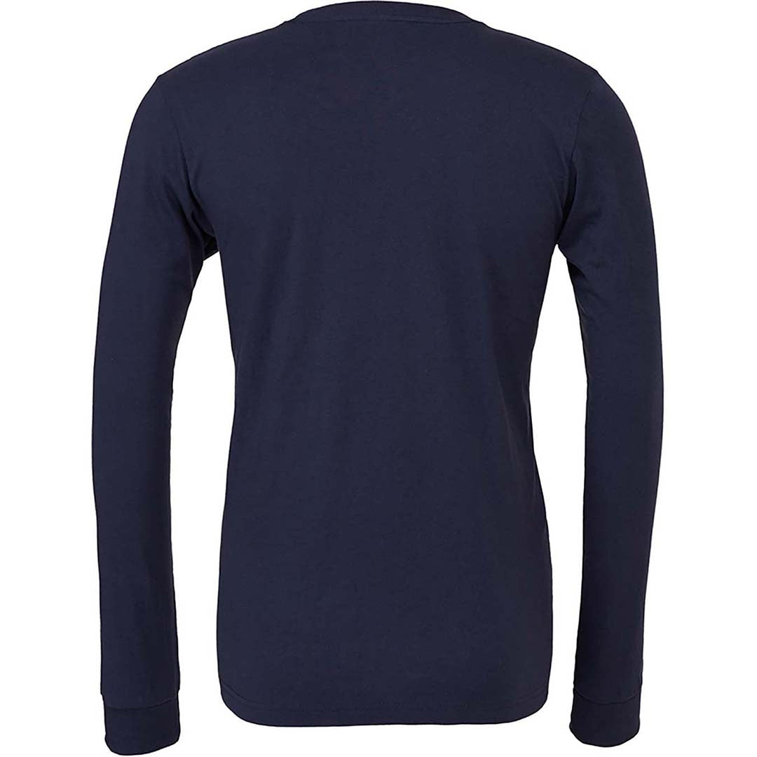 Bella + Canvas Unisex Jersey Long-Sleeve Navy T-Shirt