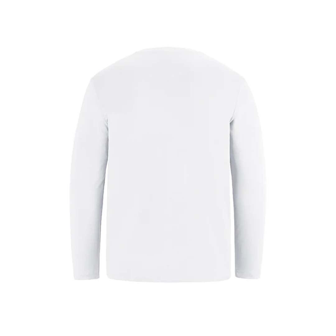 Shore Performance Long Sleeve Crewneck White T-Shirt