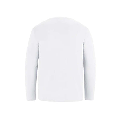 Shore Performance Long Sleeve Crewneck White T-Shirt