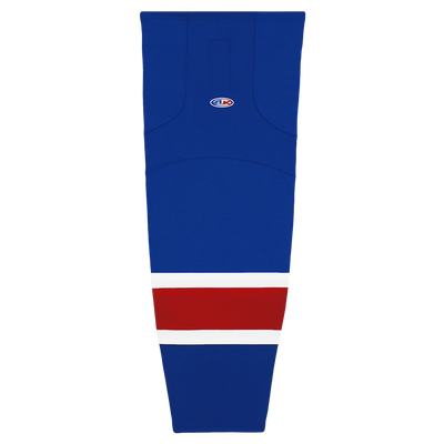 Striped Dry-Flex Moisture Wicking Royal/White/Scarlet Hockey Socks