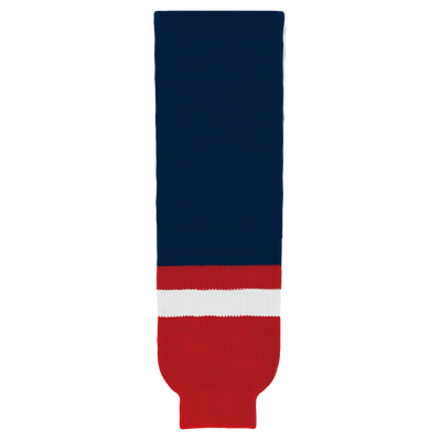 Knit Navy-Red-White Hockey Socks