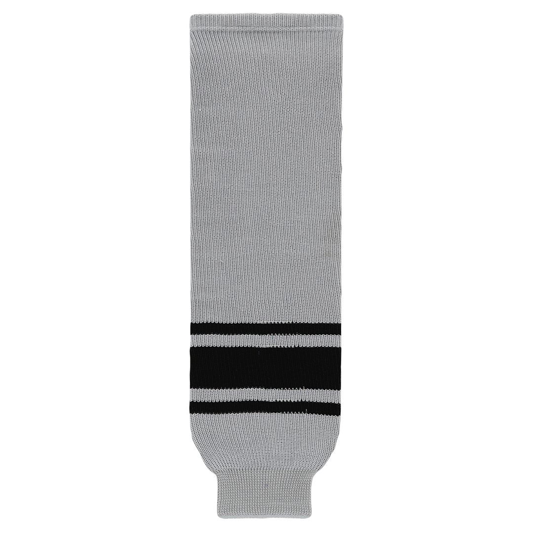 Knit Grey-Black Hockey Socks