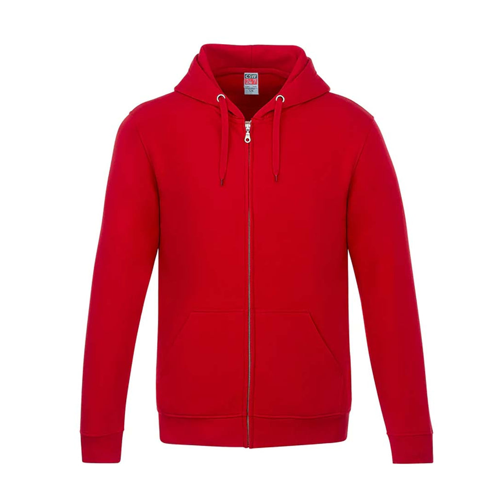 Surfer Full Zip Hooded Sweatshirt Red – Jersey Factory USD