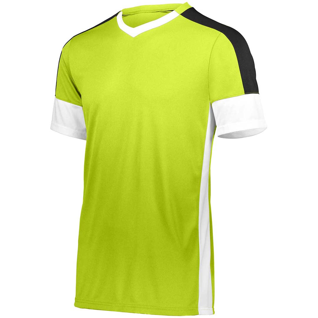 Wembley Soccer Jersey Lime/Wht/Blk