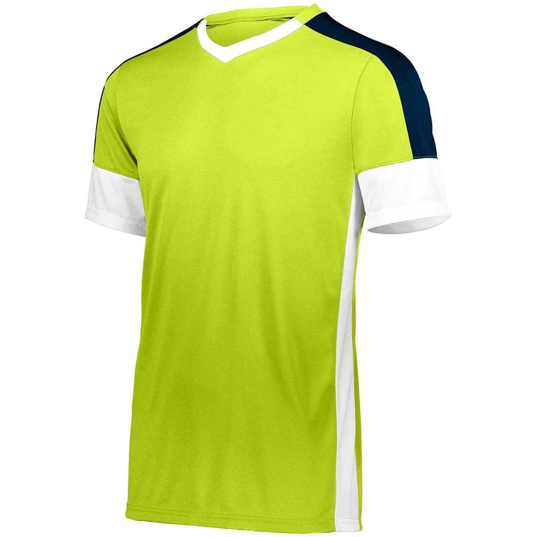 Wembley Soccer Jersey Lime/Wht/Navy