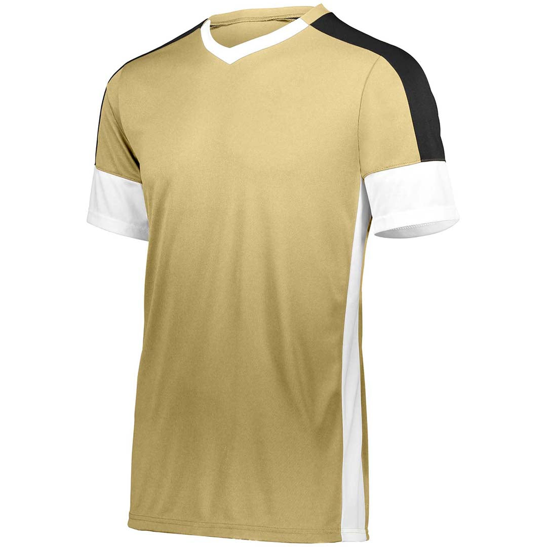 Wembley Soccer Jersey Vegas Gold/Wht/Blk