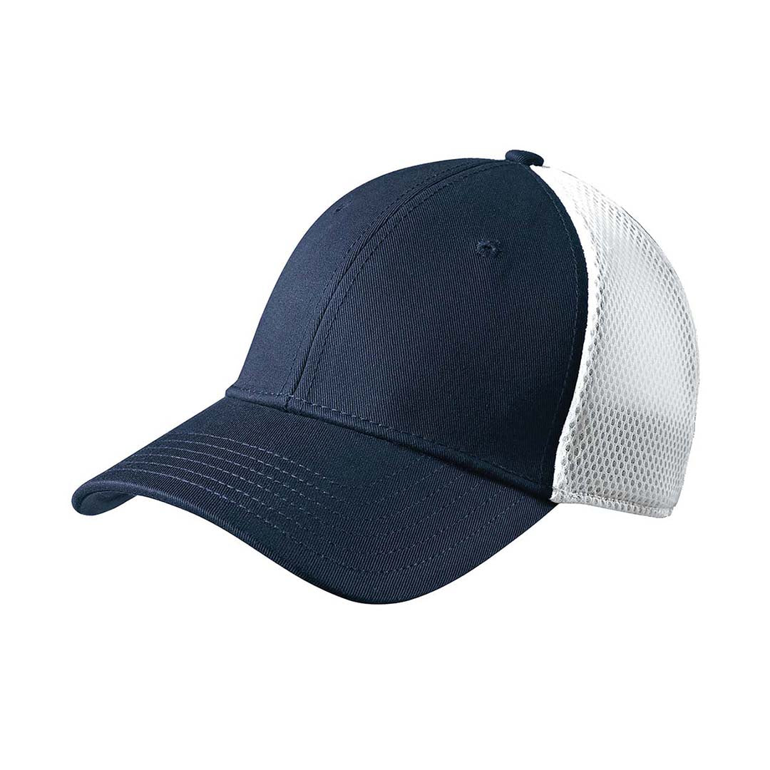 New Era Navy/White Stretch Mesh Cap