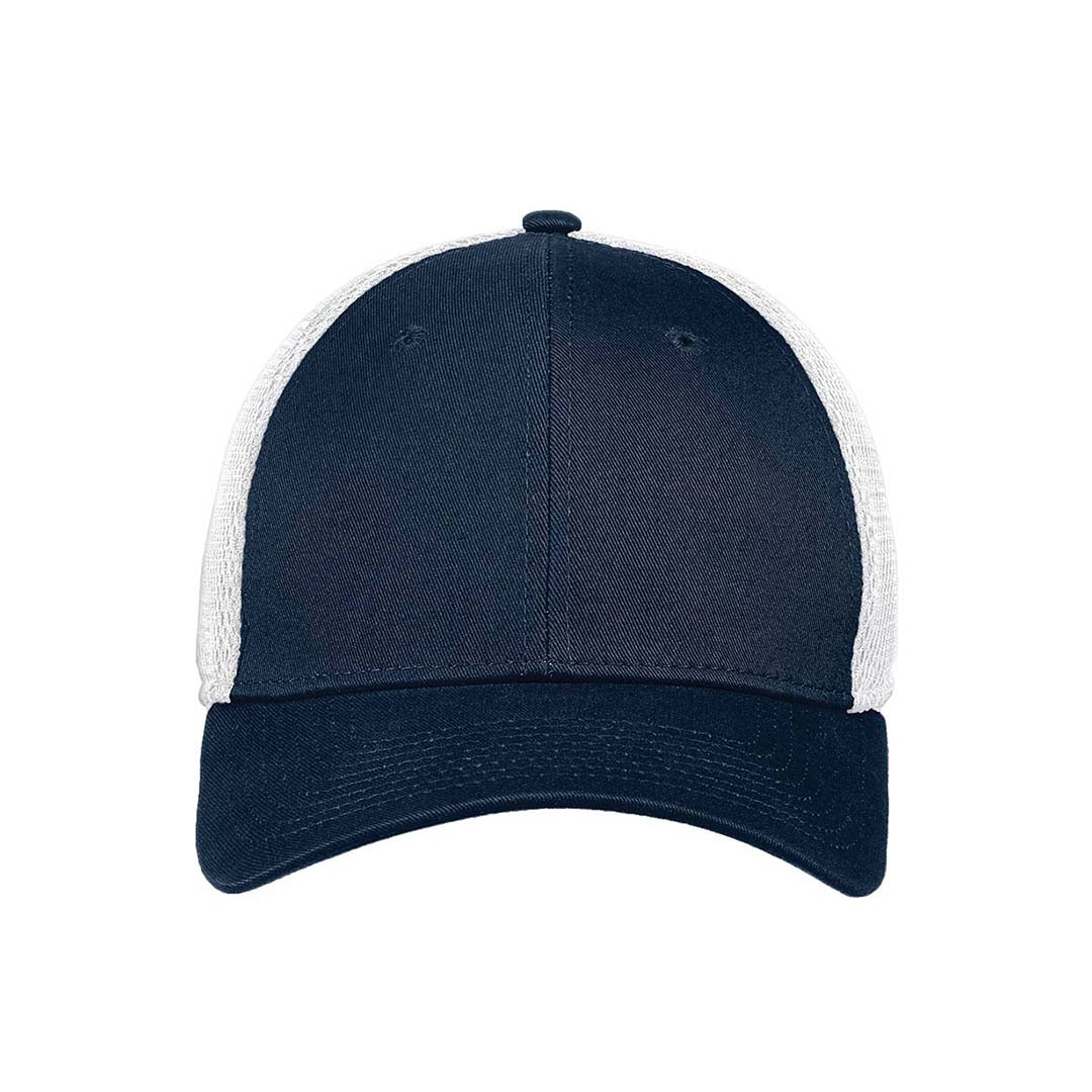 New Era Navy/White Stretch Mesh Cap