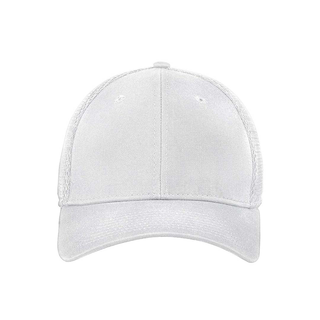 New Era White/White Stretch Mesh Cap