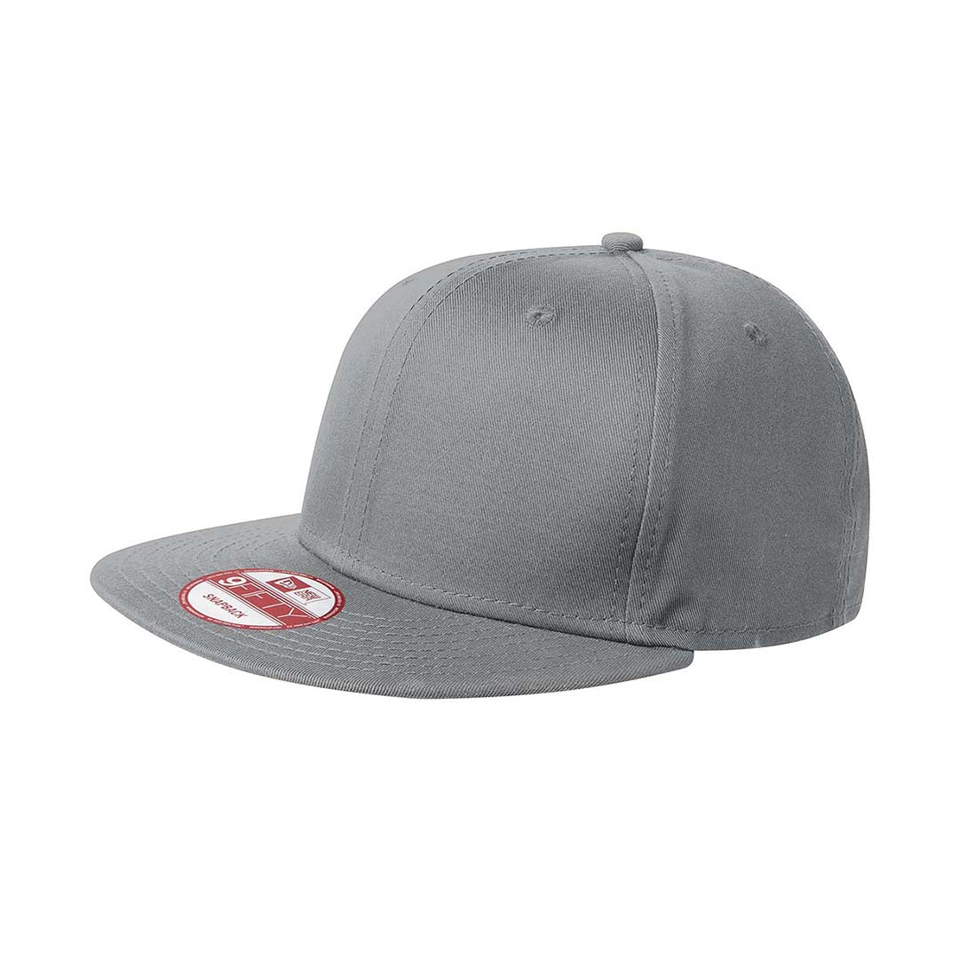 New Era Grey Flat Bill Snapback Cap