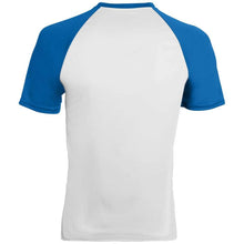 Load image into Gallery viewer, Wicking Retro Short Sleeve Jersey White-Royal
