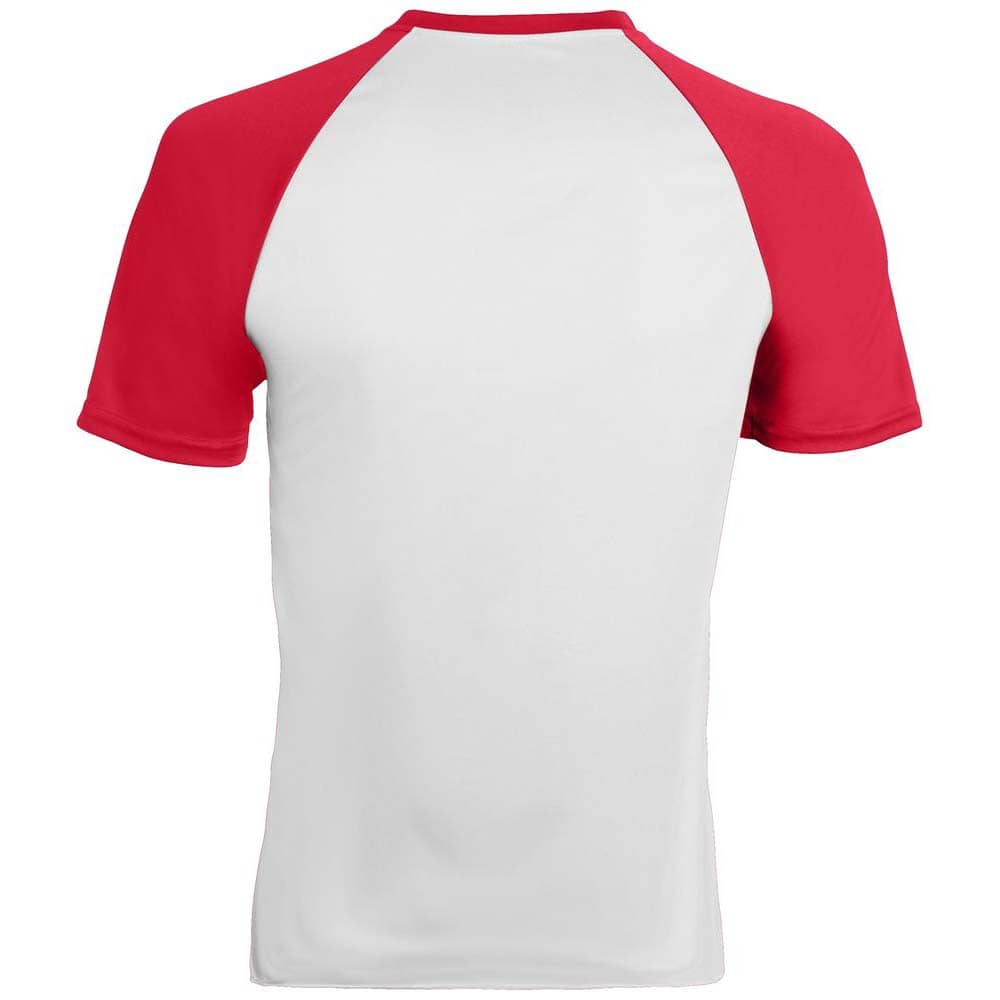 Wicking Retro Short Sleeve Jersey White-Red