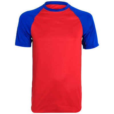 Wicking Retro Short Sleeve Jersey Red-Royal