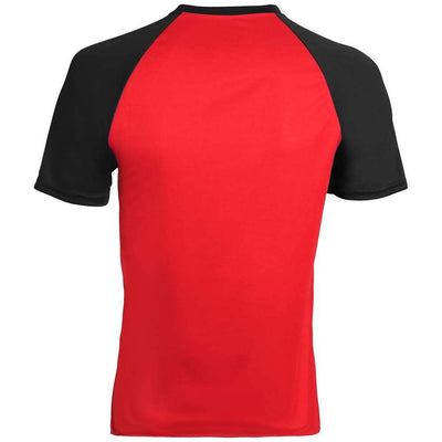 Wicking Retro Short Sleeve Jersey Red-Black