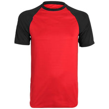 Load image into Gallery viewer, Wicking Retro Short Sleeve Jersey Red-Black
