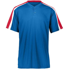 Load image into Gallery viewer, Power Plus 2 Button Jersey Royal with Red-White
