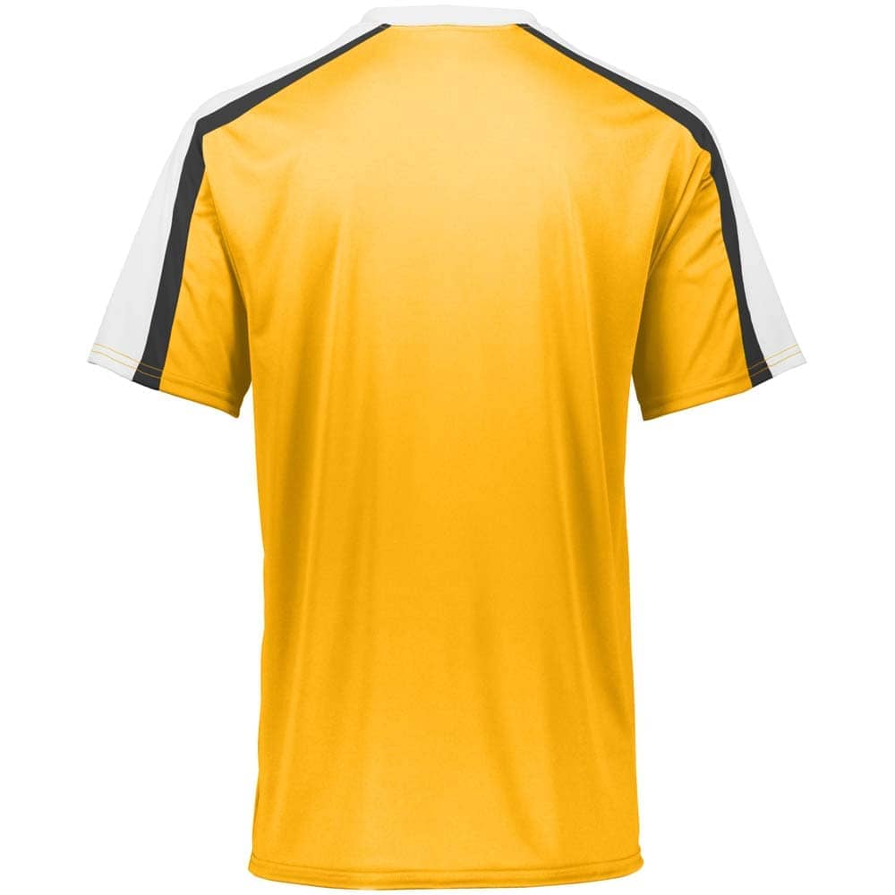 Power Plus 2 Button Jersey Gold with White-Black