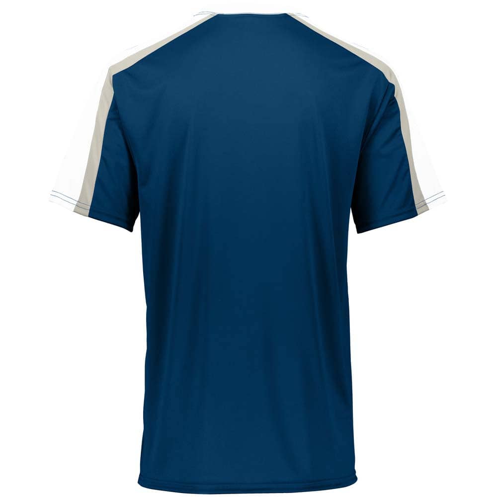 Power Plus 2 Button Jersey Navy with White-Grey