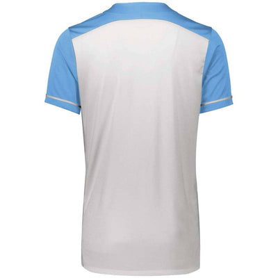 Closer 2 Button White-Columbia Blue Baseball Jersey