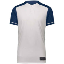 Load image into Gallery viewer, Closer 2 Button White-Navy Baseball Jersey
