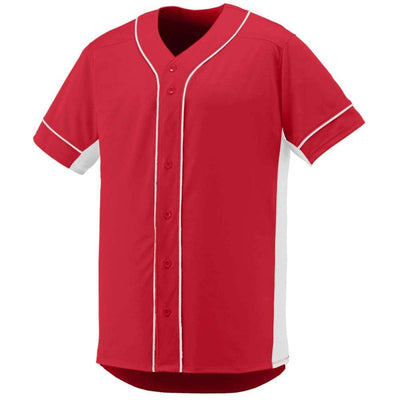 Slugger Baseball Jersey Red-White
