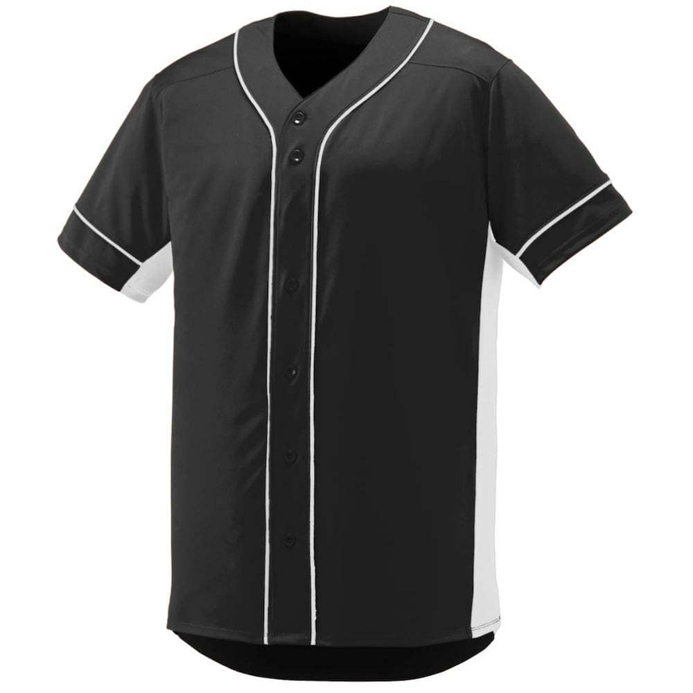 Slugger Baseball Jersey Black-White