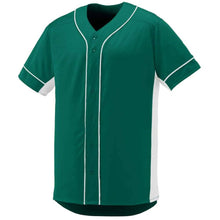 Load image into Gallery viewer, Slugger Baseball Jersey Forest-White
