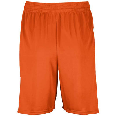 Step-Back Orange-White Basketball Shorts