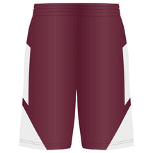Load image into Gallery viewer, Step-Back Maroon-White Basketball Shorts
