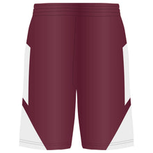 Load image into Gallery viewer, Step-Back Maroon-White Basketball Shorts

