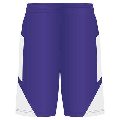 Step-Back Purple-White Basketball Shorts