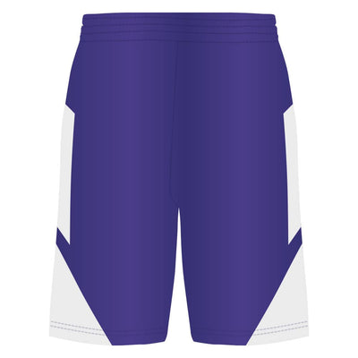 Step-Back Purple-White Basketball Shorts