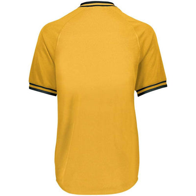 Retro V-Neck Light Gold-Black Baseball Jersey