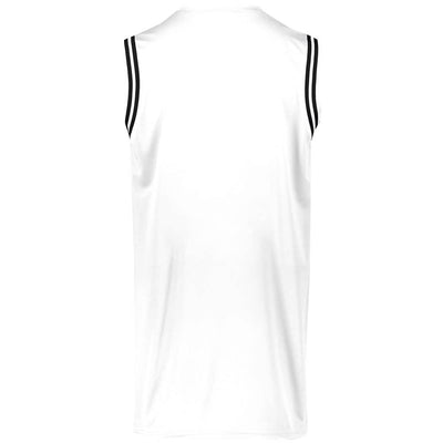 Retro White-Black Basketball Jersey
