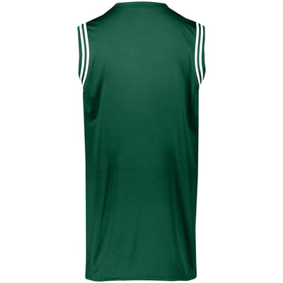 Retro Forest-White Basketball Jersey