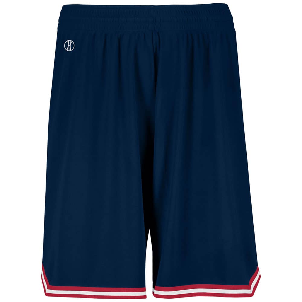 Retro Navy-Scarlet-White Basketball Shorts