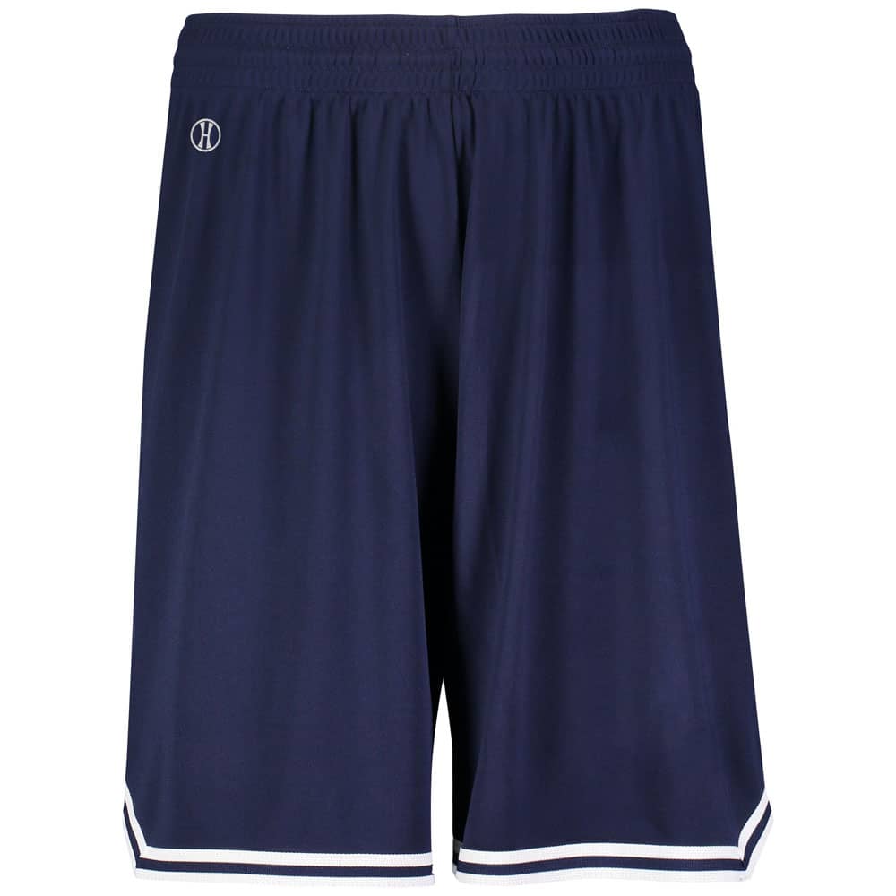 Retro Navy-White Basketball Shorts