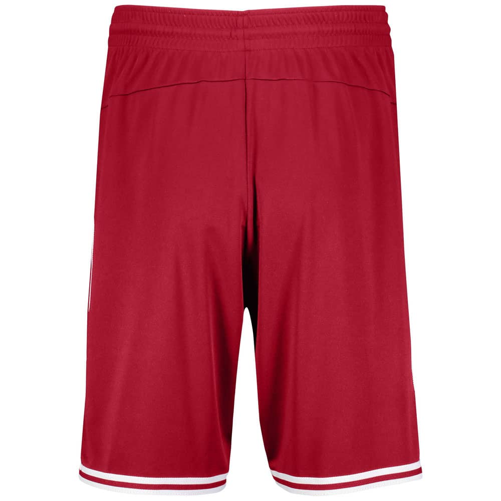 Retro Scarlet-White Basketball Shorts