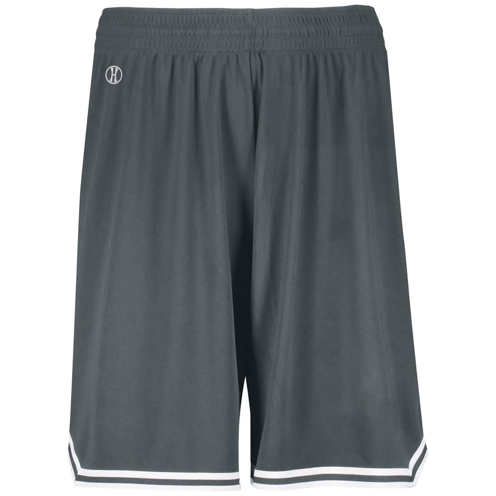 Retro Graphite-White Basketball Shorts