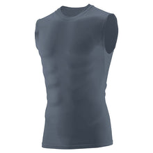 Load image into Gallery viewer, Augusta Hyperform Sleeveless Compression Shirt Graphite
