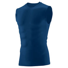 Load image into Gallery viewer, Augusta Hyperform Sleeveless Compression Shirt Navy
