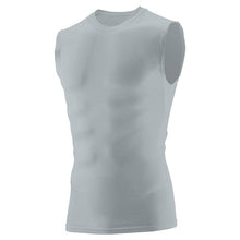 Load image into Gallery viewer, Augusta Hyperform Sleeveless Compression Shirt Silver
