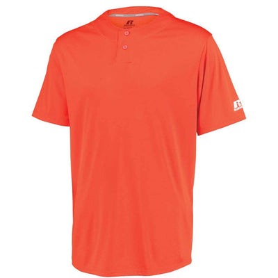 Performance Two-Button Solid Burnt Orange Jersey