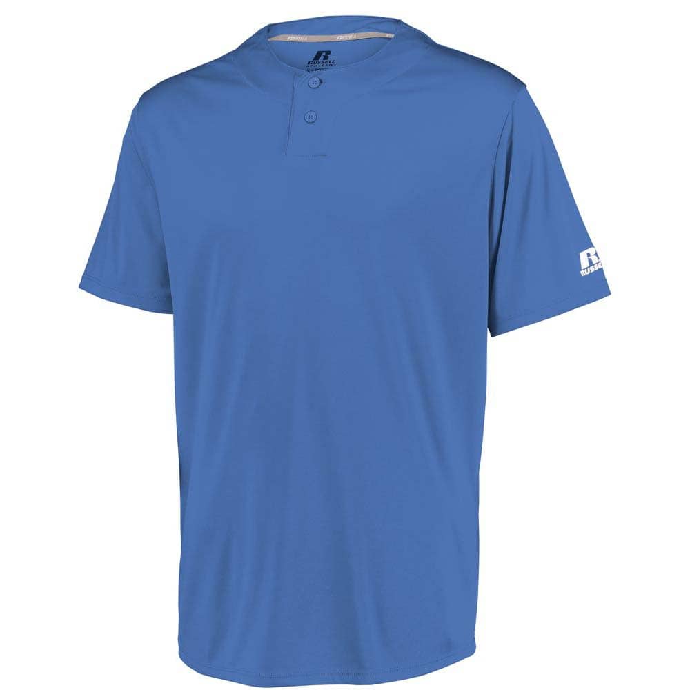 Performance Two-Button Solid Columbia Blue Jersey